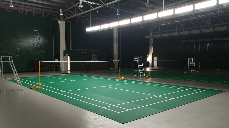 Badminton Court Setup Official Image